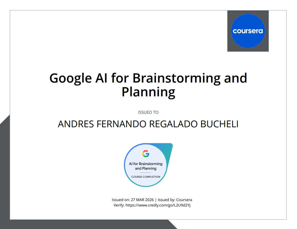 Photo of certificate