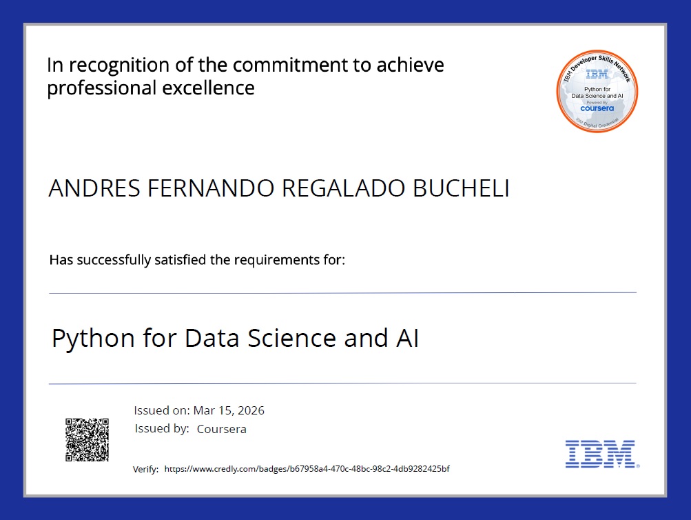 Photo of certificate