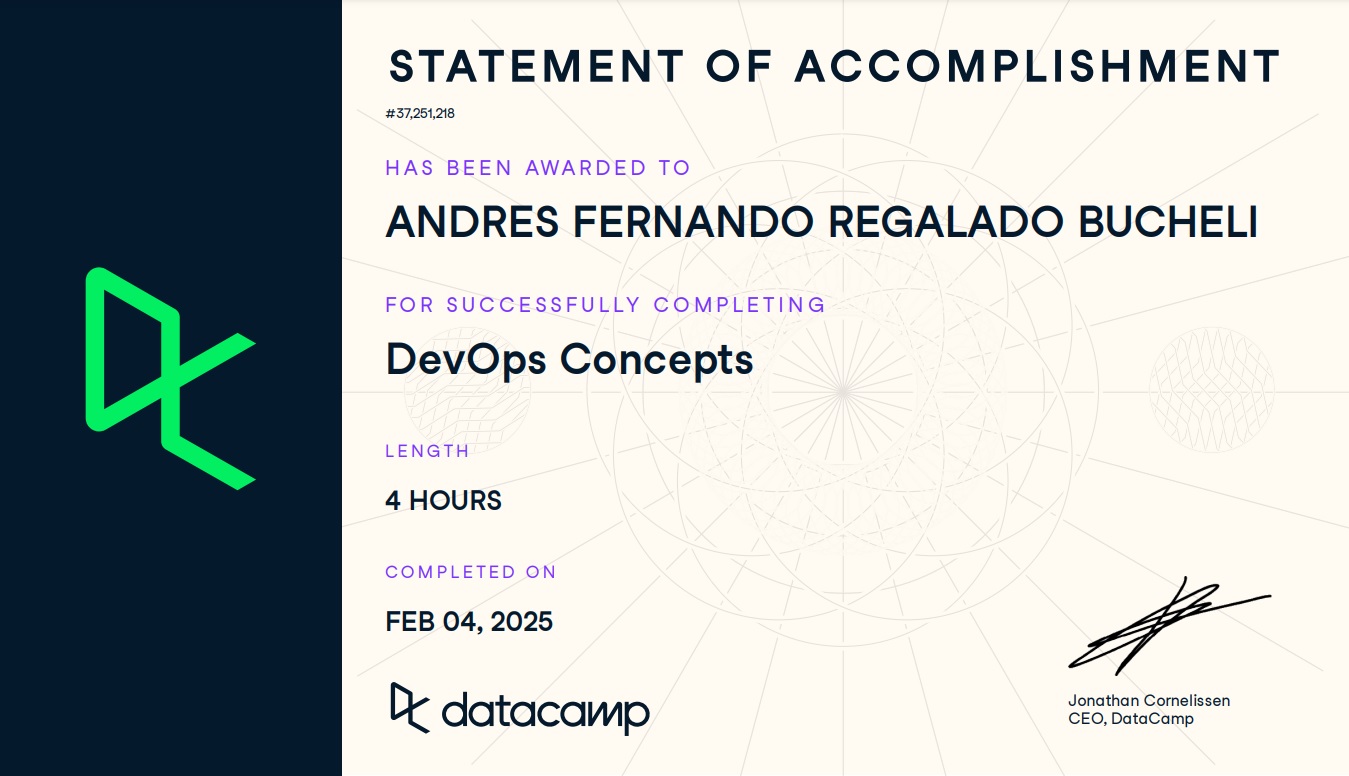 Photo of certificate
