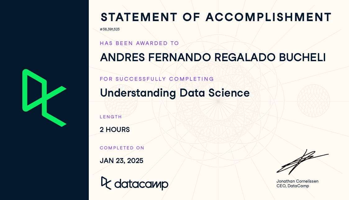 Photo of certificate