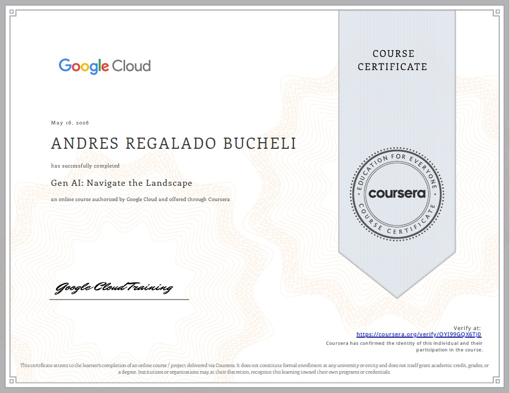 Photo of certificate