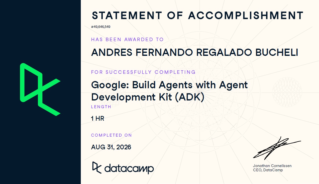Photo of certificate