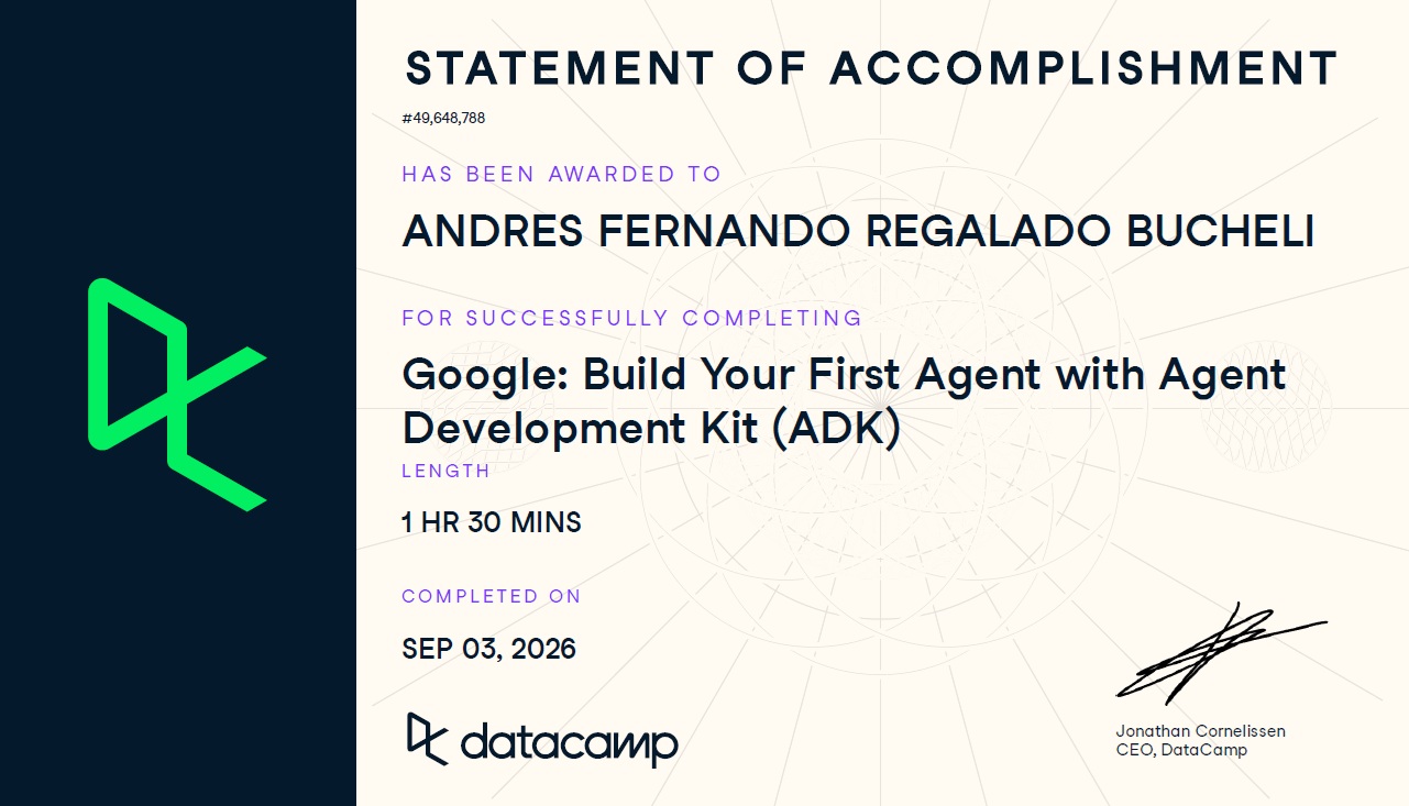 Photo of certificate