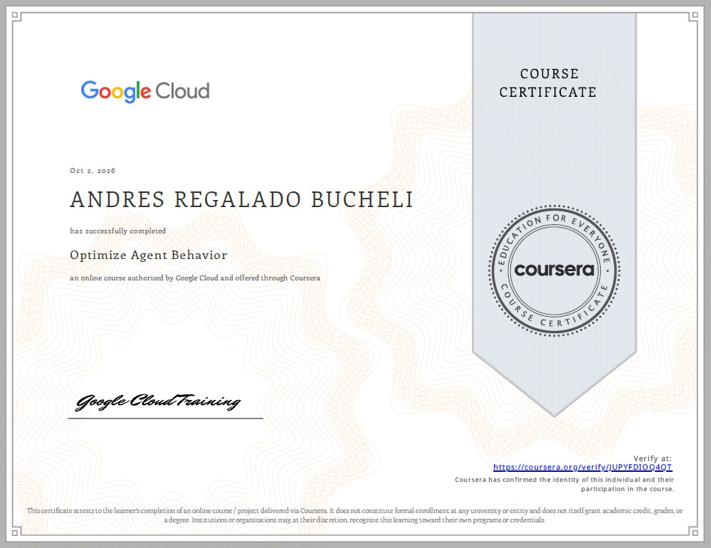 Photo of certificate