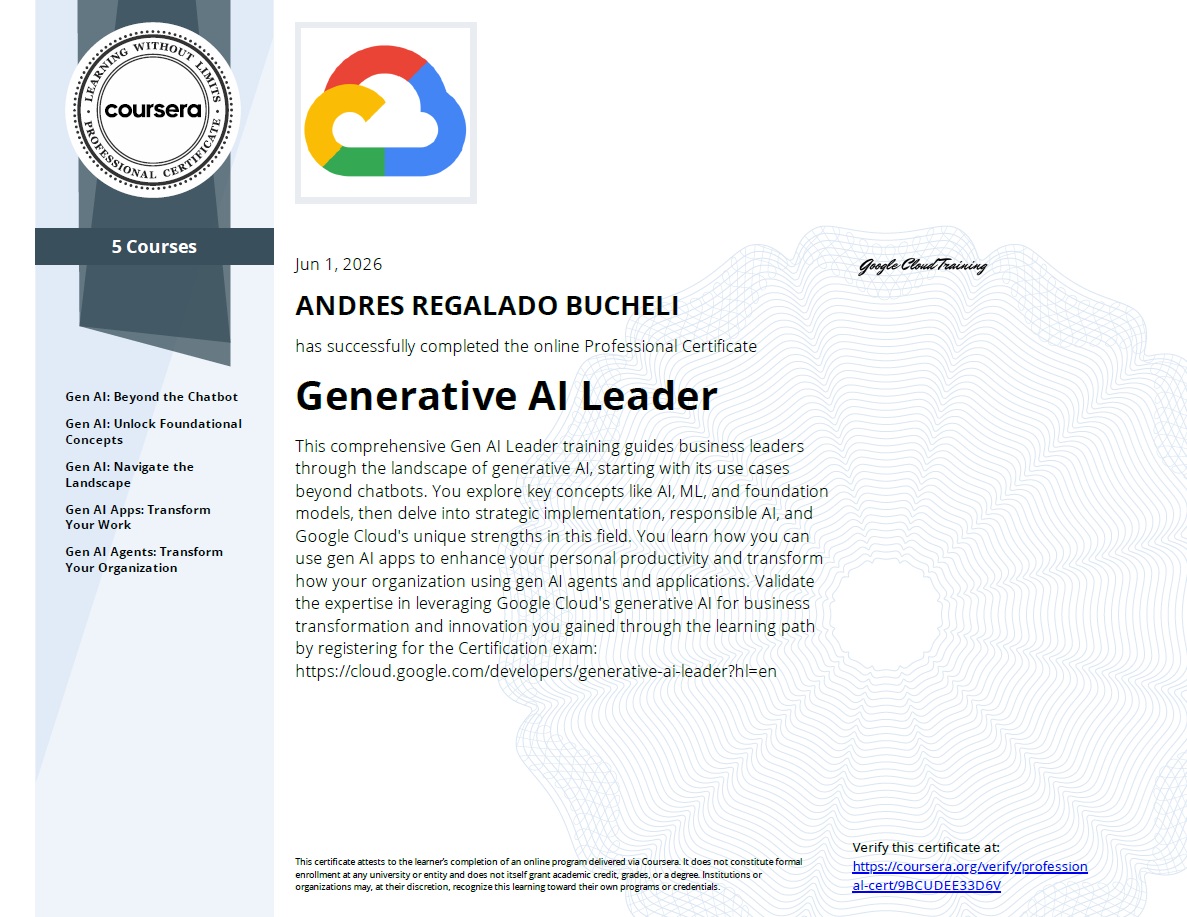 Photo of certificate