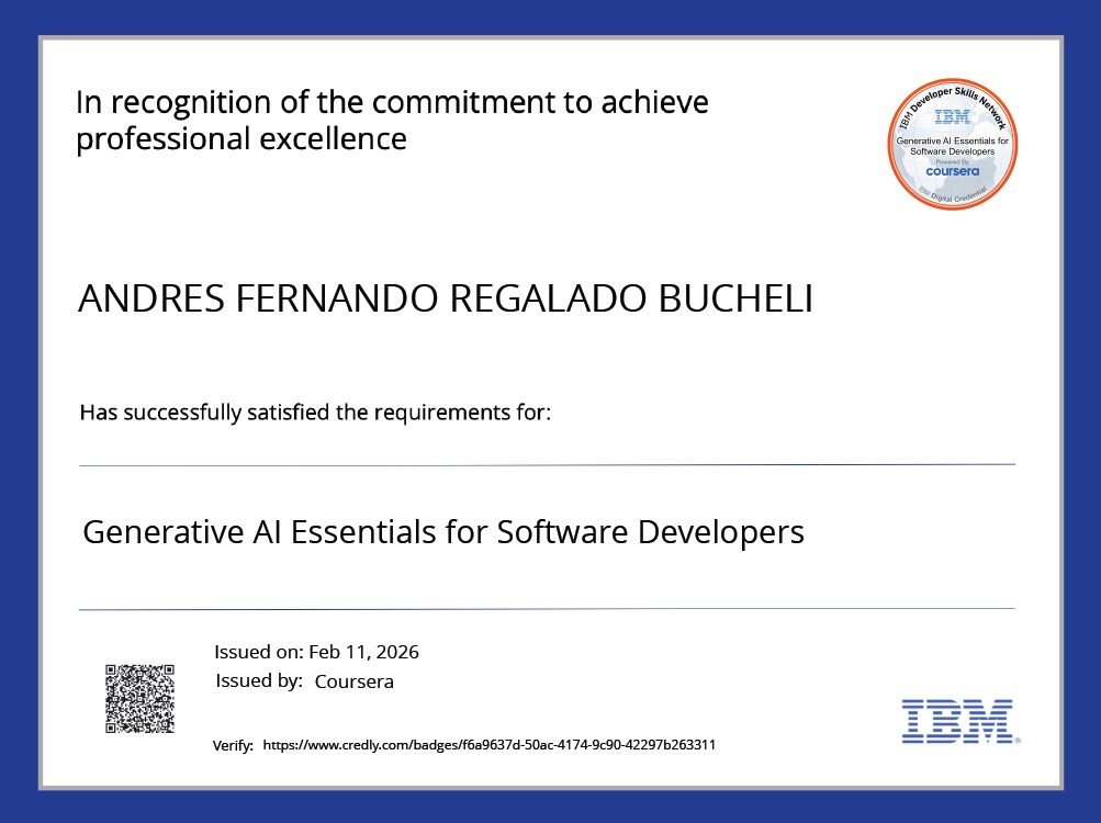 Photo of certificate