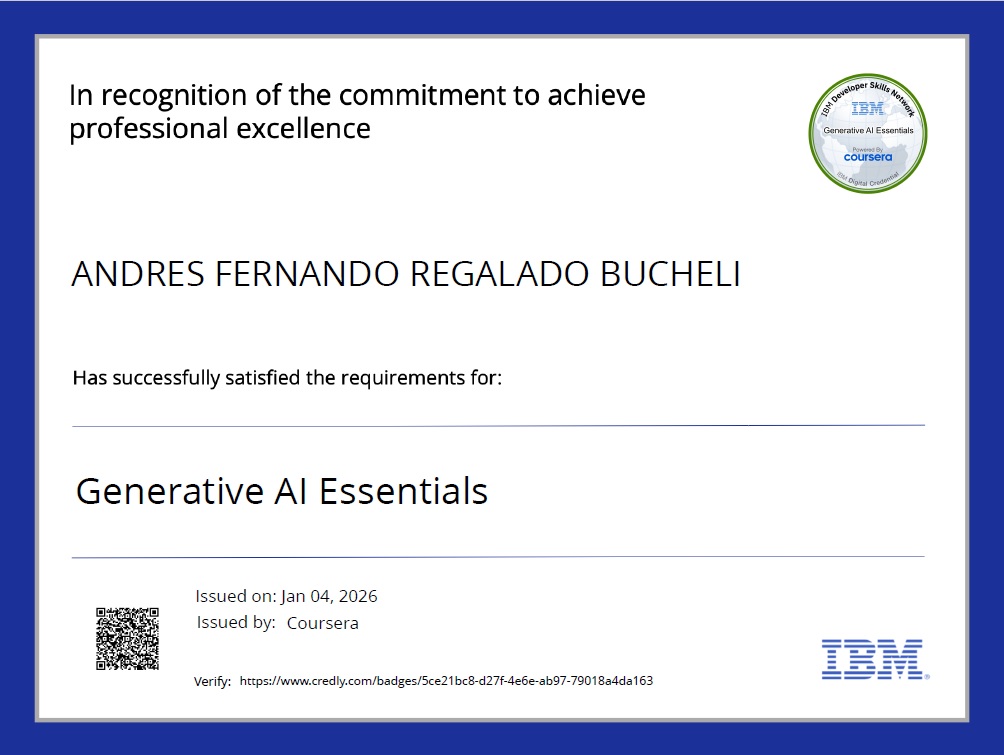 Photo of certificate