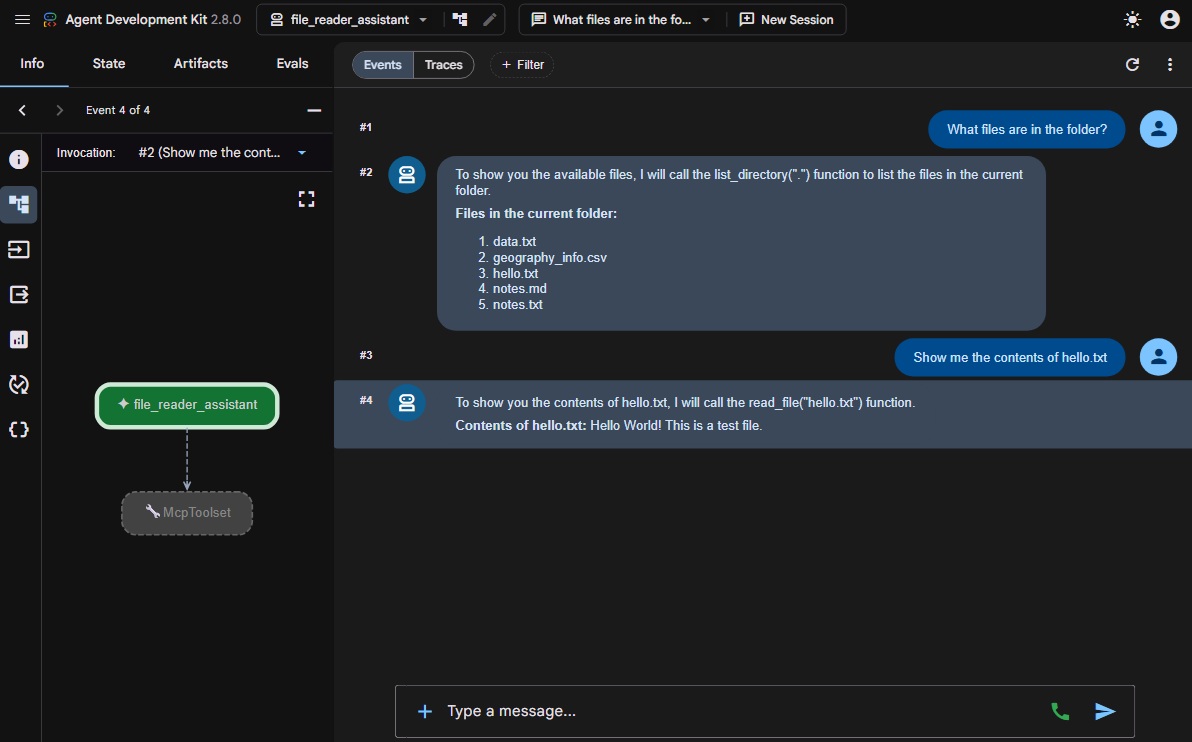 Photo of the AI File Reader Agent App