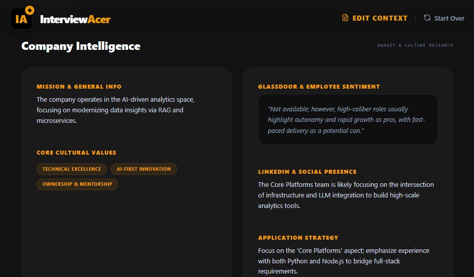 Photo of the  AI Interview Coach – Intelligent Job Preparation Assistant with Google Gemini App