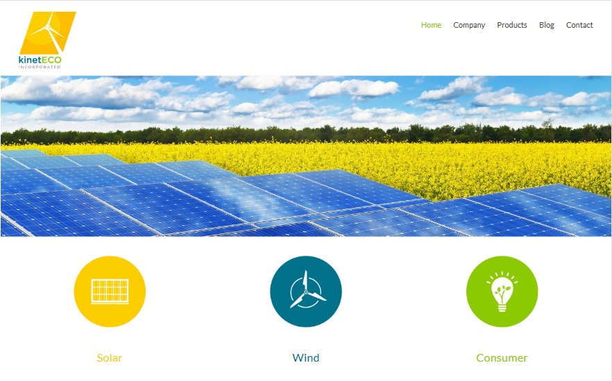 Photo of the KinetEco Website