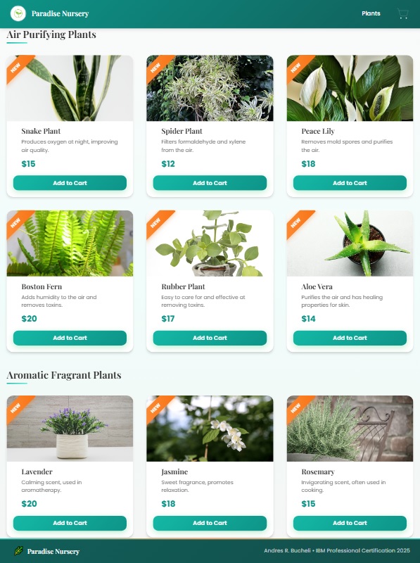 Photo of the e-Plant Shopping app